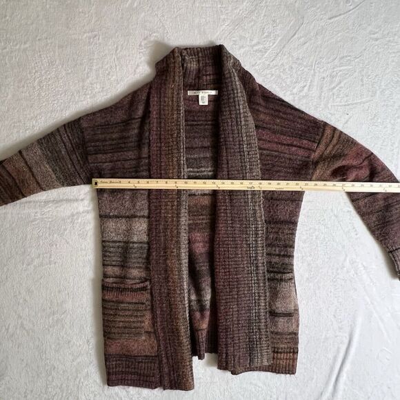 Max Studio Women’s Open Knit Wool Blend Cardigan Size XL Multicolor Rainbow Cozy - Picture 8 of 8